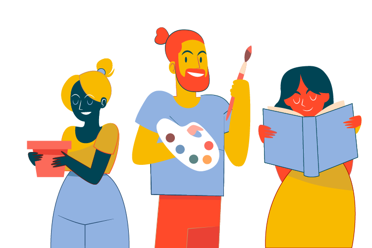 vector illustrated people